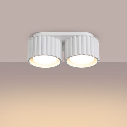 Точково осветително тяло AURA 2xGX53/10W/230V бяло
