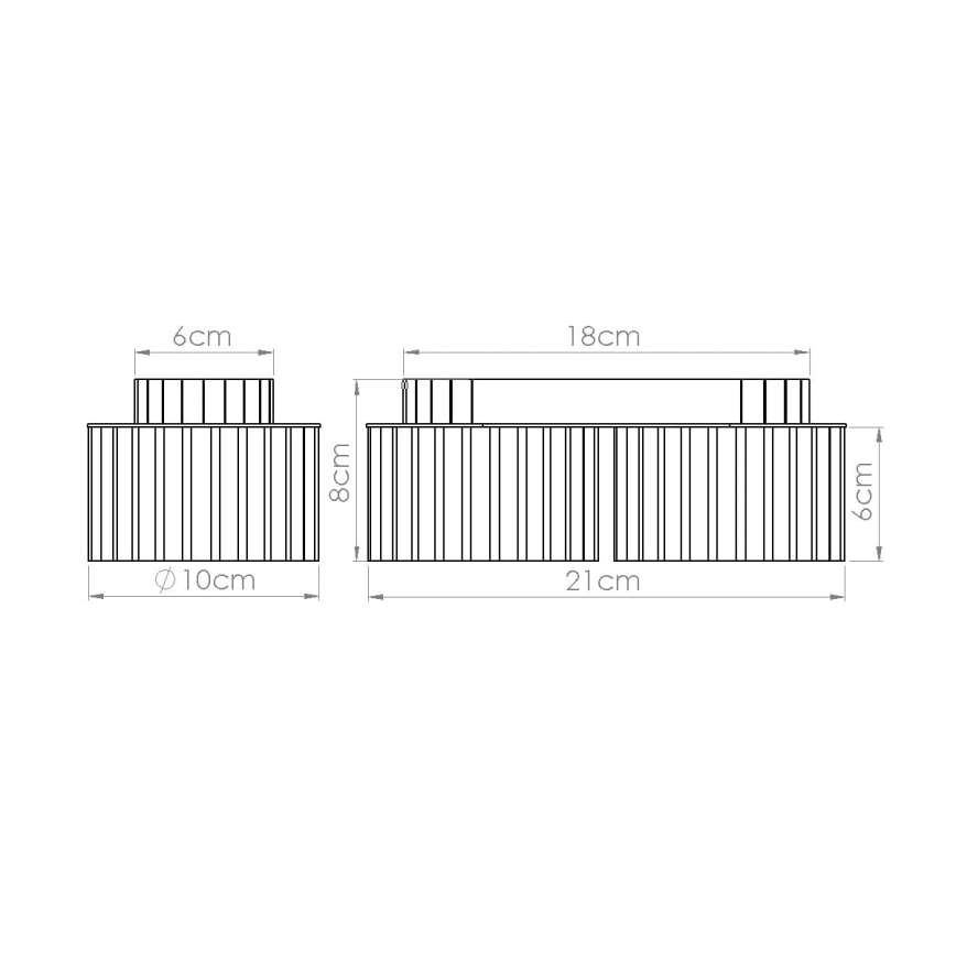 Точково осветително тяло AURA 2xGX53/10W/230V бяло