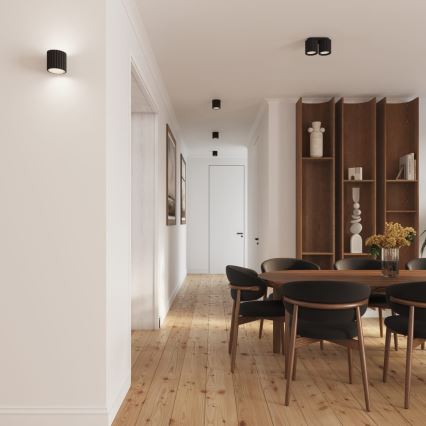 Точково осветително тяло AURA 1xGU10/10W/230V 10 см черно