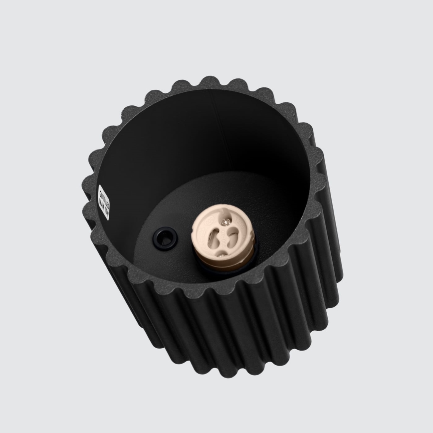 Точково осветително тяло AURA 1xGU10/10W/230V, с диаметър 10 см, черно