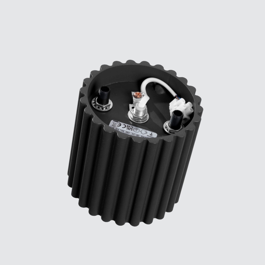 Точково осветително тяло AURA 1xGU10/10W/230V, с диаметър 10 см, черно