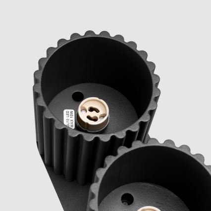 Точково осветително тяло AURA 2xGU10/10W/230V черно