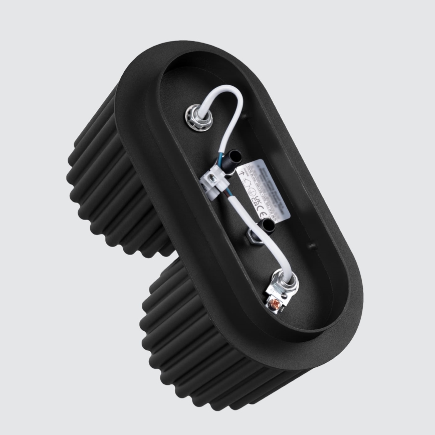 Точково осветително тяло AURA 2xGU10/10W/230V черно