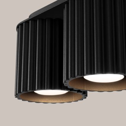 Точково осветително тяло AURA 2xGU10/10W/230V черно