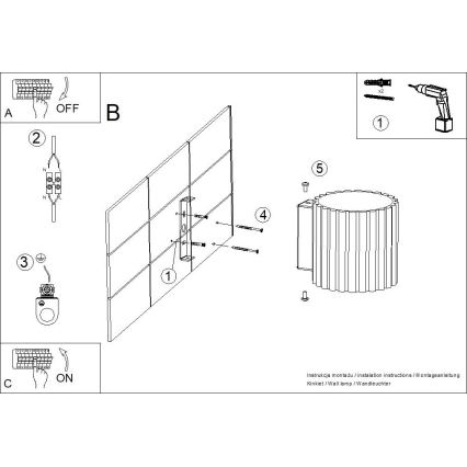 Стенно осветително тяло AURA 1xG9/10W/230V черно