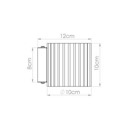 Стенно осветително тяло AURA 1xG9/10W/230V черно