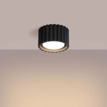 Точково осветително тяло AURA 1xGX53/10W/230V Ø 10 см, черно