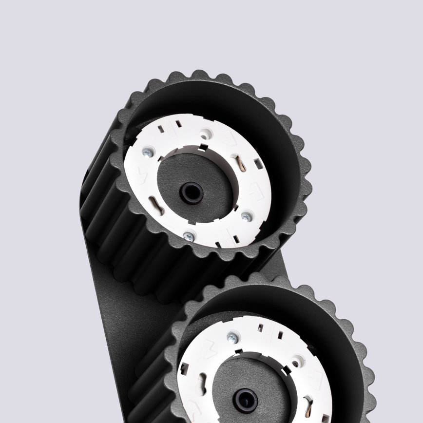 Точково осветително тяло AURA 2xGX53/10W/230V черно