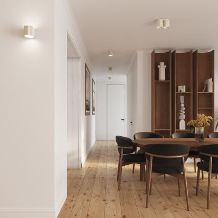 Точково осветително тяло AURA 2xGU10/10W/230V кремаво