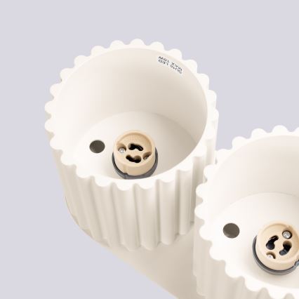 Точково осветително тяло AURA 2xGU10/10W/230V кремаво