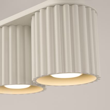 Точково осветително тяло AURA 2xGU10/10W/230V кремаво