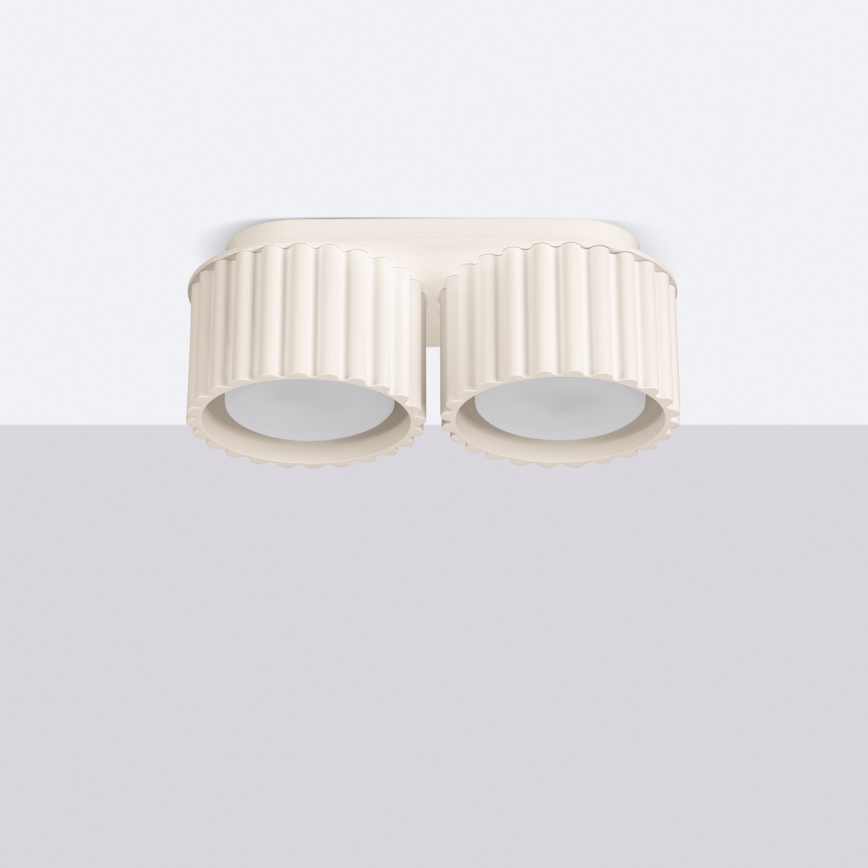 Спот осветително тяло AURA 2xGX53/10W/230V кремаво