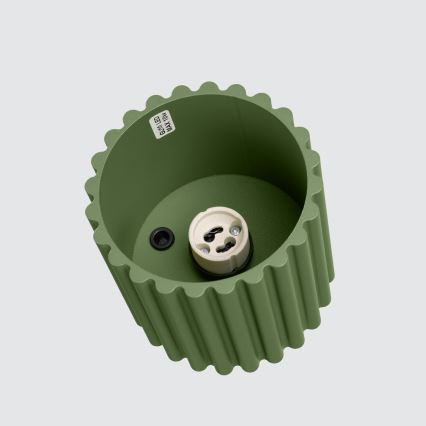 Точково осветително тяло AURA 1xGU10/10W/230V 10 cm зелено