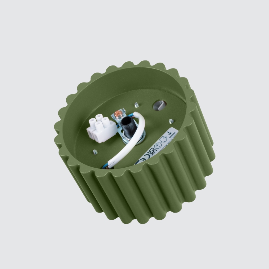Точково осветително тяло AURA 1xGX53/10W/230V Ø 10 см, зелено