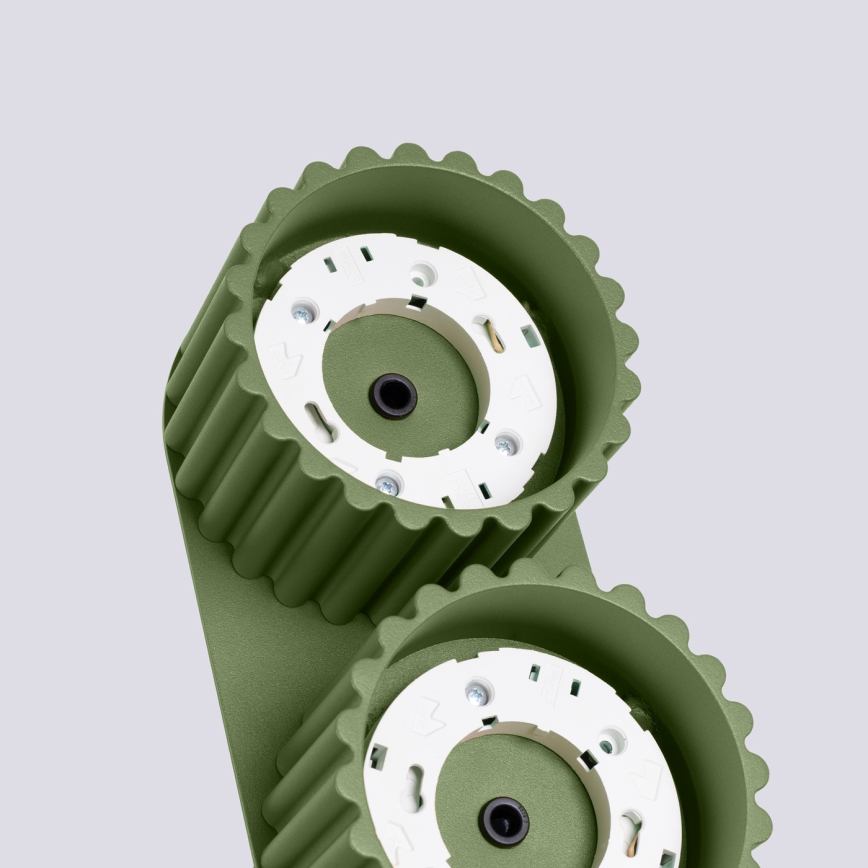 Спот осветително тяло AURA 2xGX53/10W/230V зелено