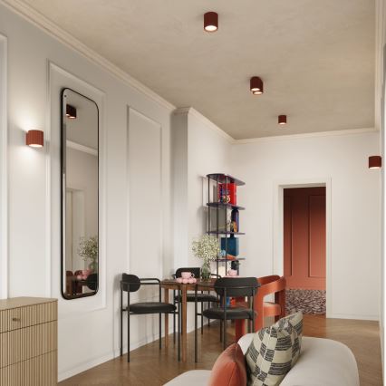 Точково осветително тяло AURA 2xGU10/10W/230V оранжево