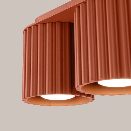 Точково осветително тяло AURA 2xGU10/10W/230V оранжево