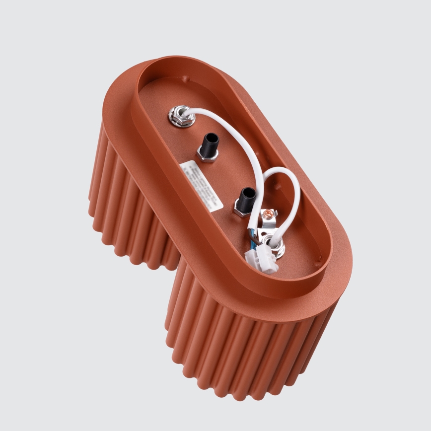 Точково осветително тяло AURA 2xGU10/10W/230V оранжево