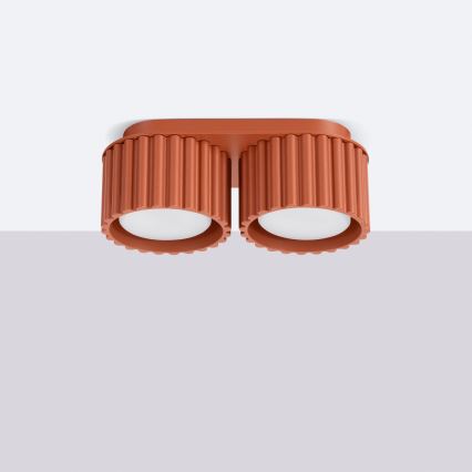 Точково осветително тяло AURA 2xGX53/10W/230V оранжево