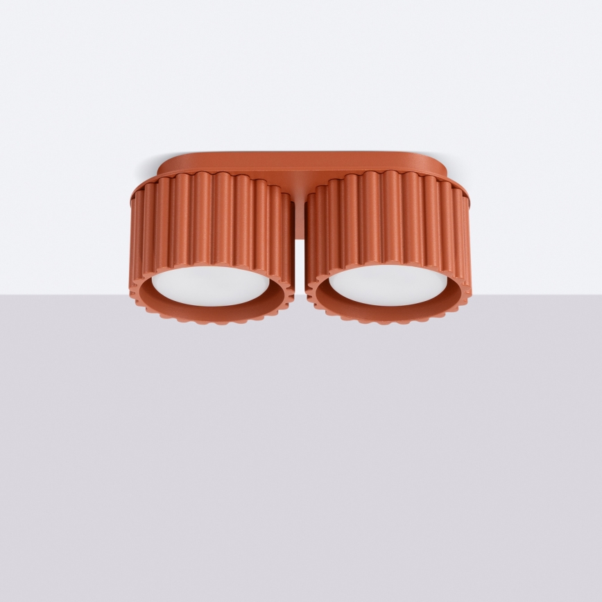 Точково осветително тяло AURA 2xGX53/10W/230V оранжево