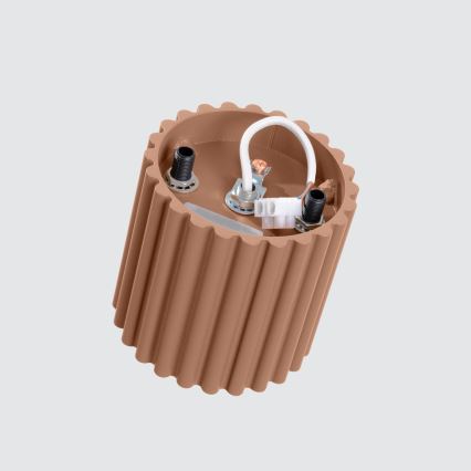 Точково осветително тяло AURA 1xGU10/10W/230V, с диаметър 10 см, кафяво