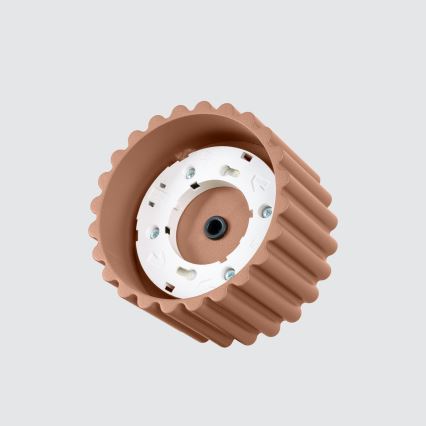 Точково осветително тяло AURA 1xGX53/10W/230V Ø 10 см кафяво