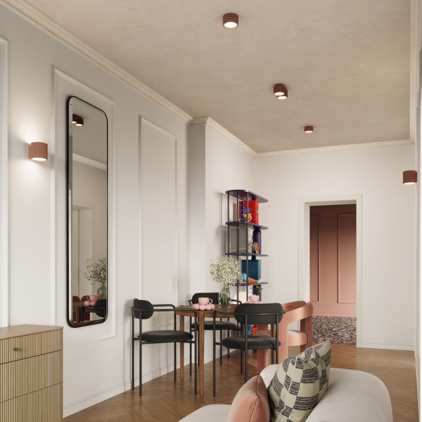 Точково осветително тяло AURA 2xGX53/10W/230V кафяво