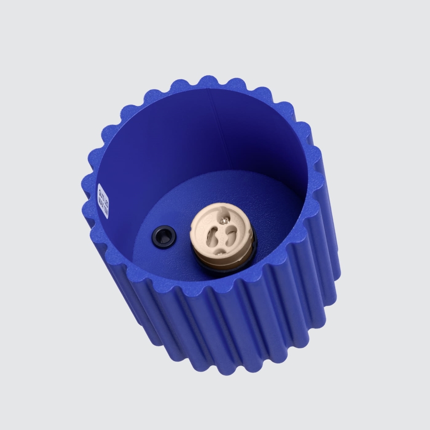 Точково осветително тяело AURA 1xGU10/10W/230V 10 см синьо