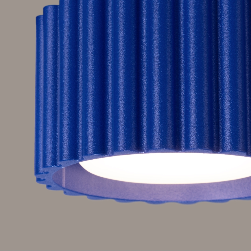 Точково осветително тяло AURA 1xGX53/10W/230V Ø 10 cm синьо