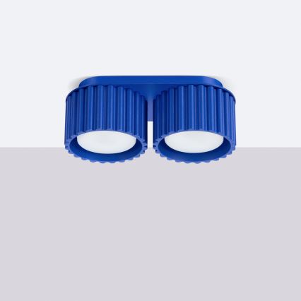 Точково осветително тяло AURA 2xGX53/10W/230V синьо
