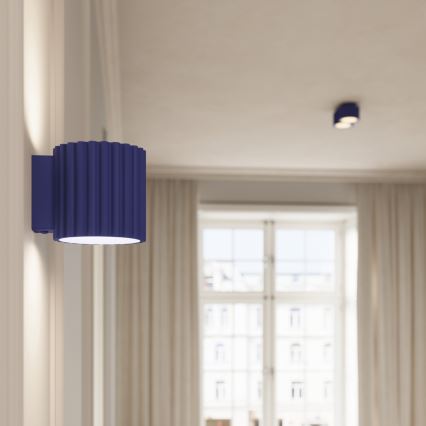 Точково осветително тяло AURA 2xGX53/10W/230V синьо