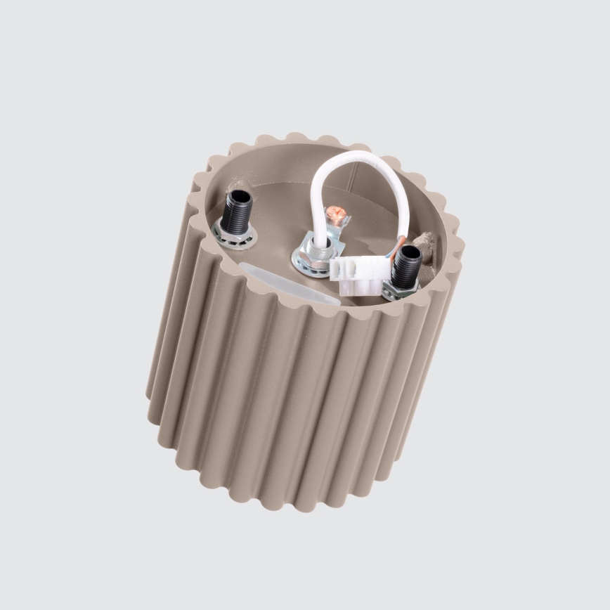 Точково осветително тяло AURA 1xGU10/10W/230V Ø 10 см таупе