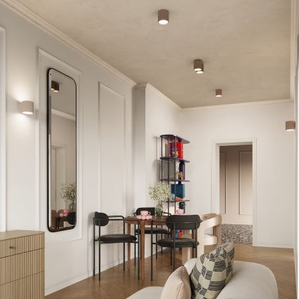 Точково осветително тяло AURA 1xGU10/10W/230V 10 cm таупе