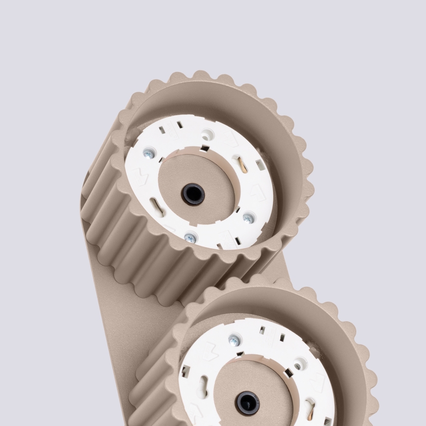 Точково осветително тяло AURA 2xGX53/10W/230V таупе