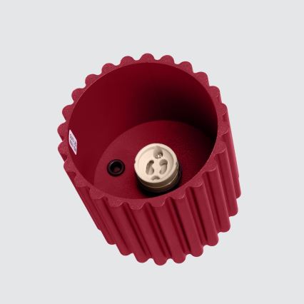 Точково осветително тяло AURA 1xGU10/10W/230V диаметър 10 см червено