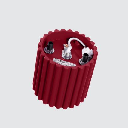 Точково осветително тяло AURA 1xGU10/10W/230V диаметър 10 см червено