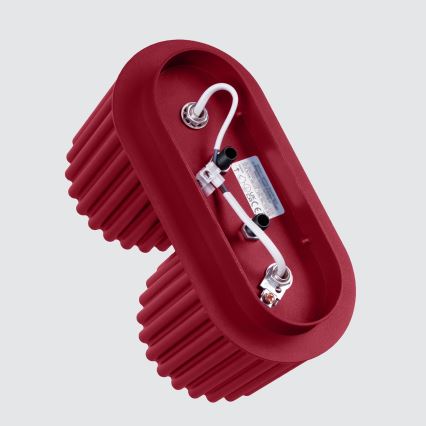 Точково осветително тяло AURA 2xGU10/10W/230V червено