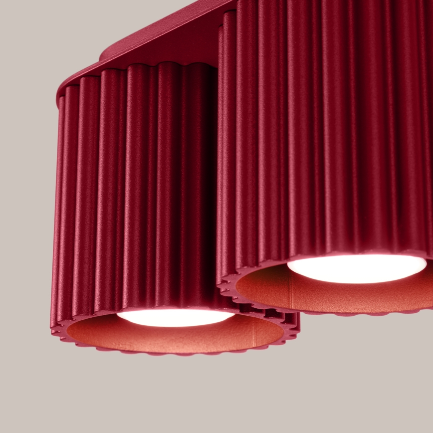 Точково осветително тяло AURA 2xGU10/10W/230V червено