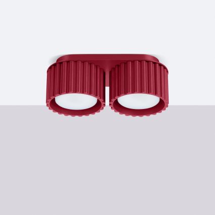 Точково осветително тяло AURA 2xGX53/10W/230V червено