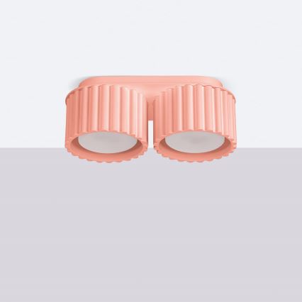 Точково осветително тяло AURA 2xGX53/10W/230V розово