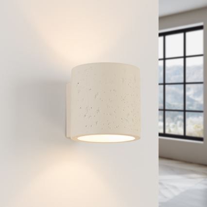 Стенен точков осветител ORBIS 1xG9/8W/230V бетон/кремав