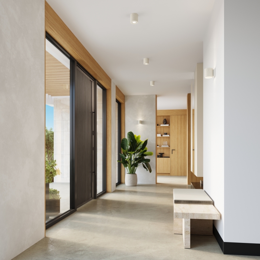 Стенен точков осветител ORBIS 1xG9/8W/230V бетон/кремав