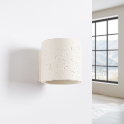 Стенен точков осветител ORBIS 1xG9/8W/230V бетон/кремав