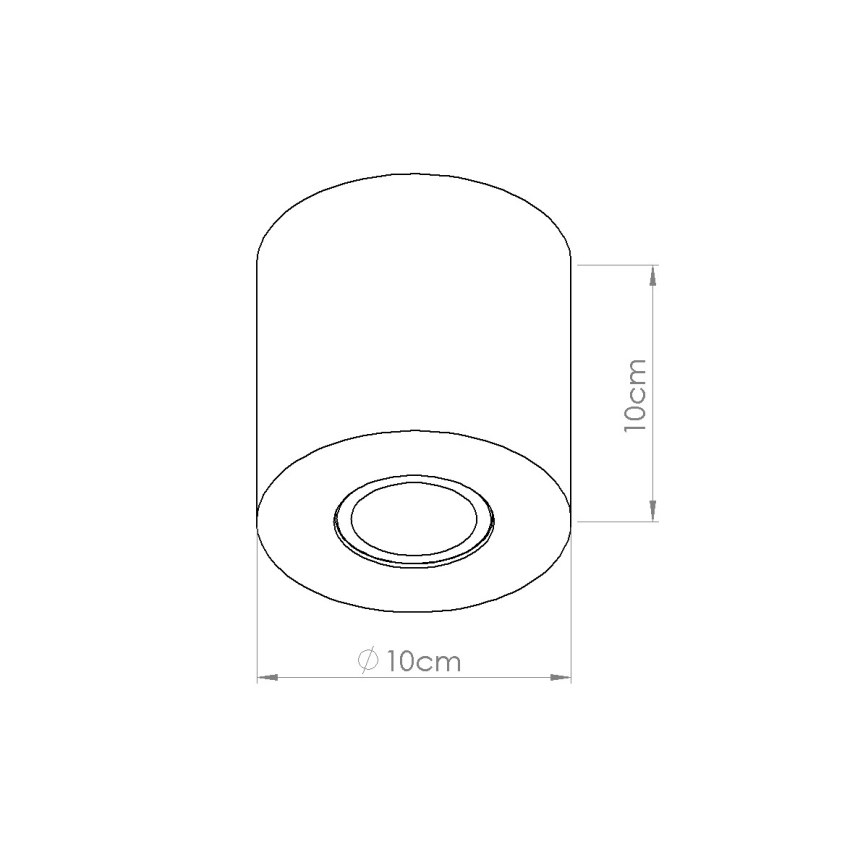 Точково осветително тяло ORBIS 1xGU10/10W/230V бетон/зелен