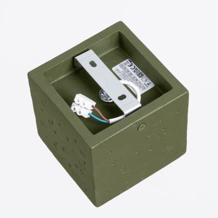 Спот осветително тяло QUAD 1xGU10/10W/230V бетон/зелено