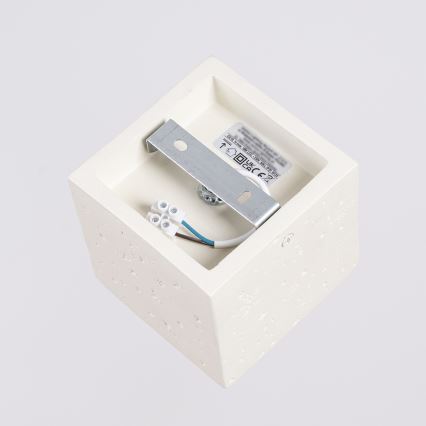 Точково осветително тяло QUAD 1xGU10/10W/230V бетон/кремаво