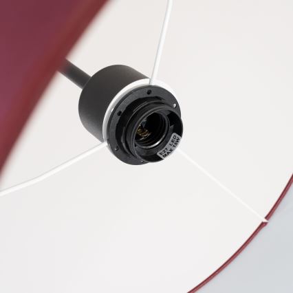 Полилей на кабел NEVIA 1xE27/15W/230V, диаметър 40 см, червен