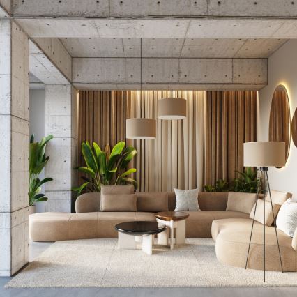 Подова лампа NEVIA 1xE27/15W/230V таупе