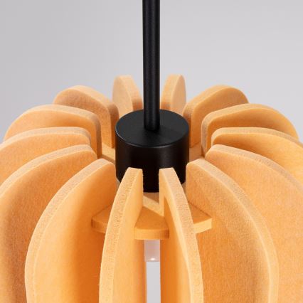 Пендел на кабел MULA 1xE27/15W/230V Ø 27 см жълт