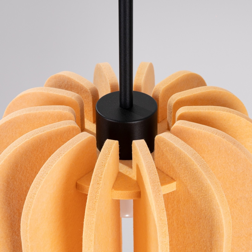 Пендел на кабел MULA 1xE27/15W/230V Ø 27 см жълт